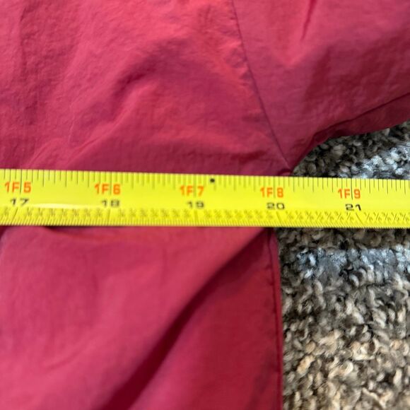 Forever 21 Windbreaker Red Cream Bomber Aviator Sherpa Shearling Coat Jacket Sma - Picture 6 of 7